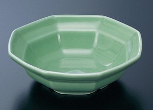 葵　19436−80　グリーン　八角浅小鉢