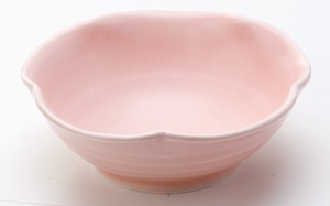 Side Dish Bowl Pink Hollyhock