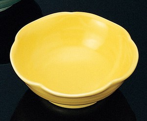 Side Dish Bowl Yellow Hollyhock