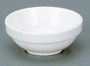 Side Dish Bowl White Hollyhock 1-go