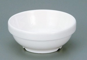 Side Dish Bowl White Hollyhock 2-go