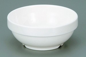 Side Dish Bowl White Hollyhock 4-go