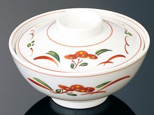 葵　19213B−64　京赤絵　玉茶碗（身）