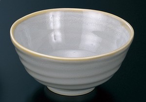 葵　19214−23　銀彩　手びねり風飯茶碗