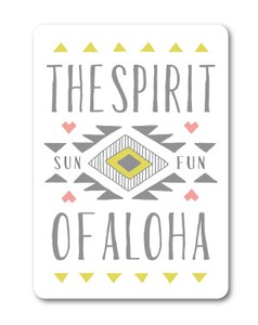 ハレイワハッピーマーケット ステッカー THE SPIRIT OF ALOHA HHM013 おしゃれ ハワイ 【新商品】