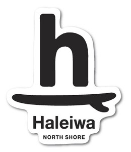 ハレイワハッピーマーケット ステッカー h Haleiwa HHM040 おしゃれ ハワイ 【新商品】