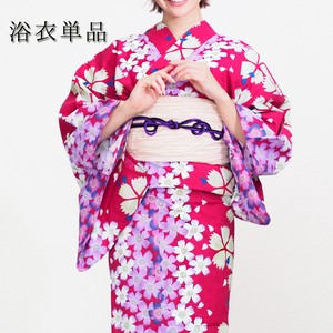 Yukata Ladies Ladies Yukata 1Pc Yukata 1Pc Yukata Adult Adult Yukata Flower Red Red
