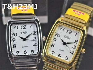 T＆Hメンズ腕時計　ジャバラベルト　日本製高性能省電力ムーブメント　電池寿命4年以上