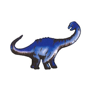 お気に入りシリーズ アイロン接着 刺繍風プリントワッペン ブラキオサウルス MOW769【2020新作】