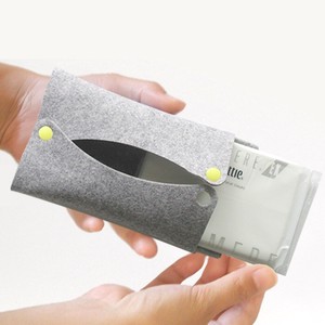 Pocket Tissue Case Gray Made in Japan