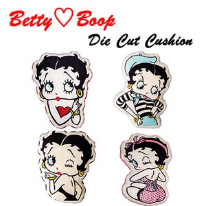 【ふわふわ】Die Cut Cushion Betty Boop ベティ【もっちり】