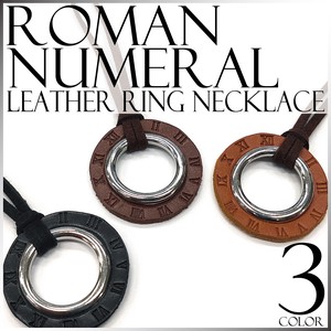 Leather Chain Necklace Unisex Ladies Men's Simple