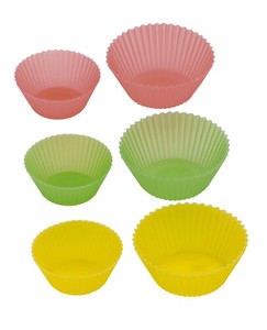 Cup Silicon Set of 12 6-pcs