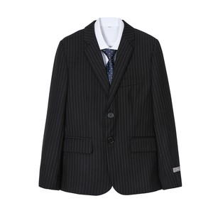 【2019新作】男子スーツ5点セット フォーマル 入学式 紳士服 卒業式 誕生日 黒縦ストライプ