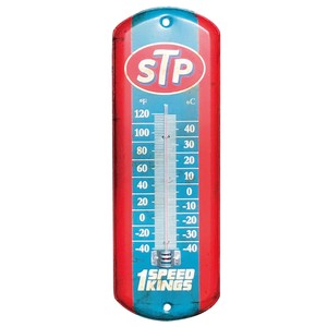 エンボス看板【STP THERMOMETER】温度計 プレート サイン アメリカン雑貨