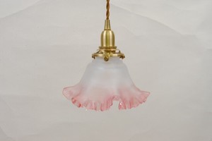 Glass Shade Frill Pink