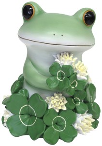 Animal Ornament Garden Frog Clover Ornaments Mascot