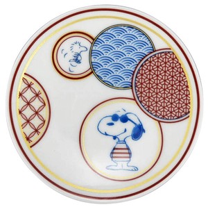 SNOOPY Japanese Pattern Marumon Small Plate