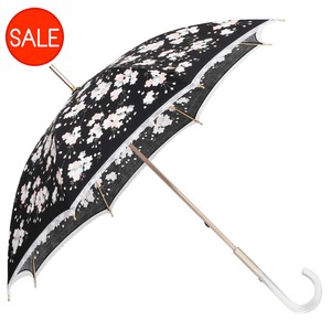 UV Umbrella All-weather black Printed Cotton 50cm