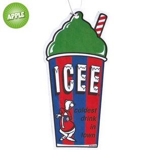 AIRFRESHENER【ICEE CUP GREEN】APPLEの香り エアーフレッシュナー アメリカン雑貨