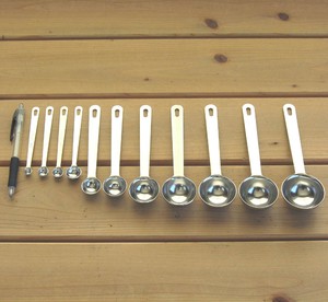 NAGAO TSUBAMESANJO 18-8 stainless steel Very thick Measuring spoon