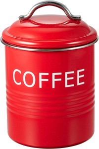 Storage Jar/Bag Red Coffee