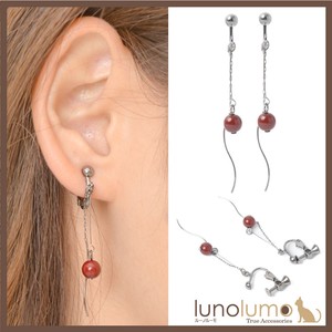 Clip-On Earrings Earrings Red black Long Ladies'