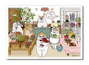 世にも不思議な猫世界 L版絹目生写真 フラワーショップ ちろ&みｰ RAW014 KORIRI グッズ 猫 【新商品】