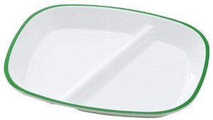 Divided Plate Green