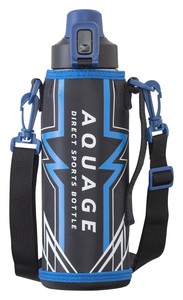 【保冷専用】AQUAGE アクア—ジュ 軽量 ダイレクト スポーツ ボトル 1.0L ポーチ付　ADBT-1001