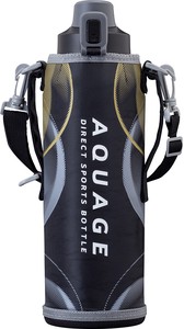 【保冷専用】AQUAGE アクア—ジュ 軽量 ダイレクト スポーツ ボトル2.0L ポーチ付　ADBT-2001