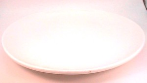 ホワイト　丸皿WH255