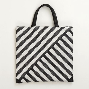 Tote Bag Small Lightweight Stripe Linen Made in Japan