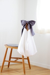 Shoulder Bag White Cotton Linen