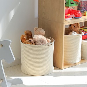 Handle Attached Cotton Rope Basket