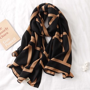 Unisex soft Material ｌarge stole Scarf Geometry