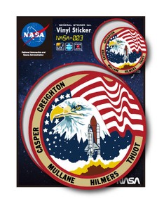 NASAステッカー ロゴ エンブレム 宇宙 スペースシャトル NASA003 グッズ 2020新作