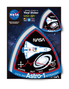NASAステッカー Astro-1 ロゴ エンブレム 宇宙 スペースシャトル NASA004 グッズ 2020新作