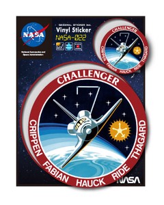 NASAステッカー CHALLENGER ロゴ エンブレム 宇宙 スペースシャトル NASA022 グッズ 2020新作