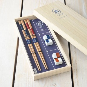 Checkered Chopstick Rest Chopstick Gift [Made in Japan/Japanese Plates]
