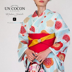 Kimono/Yukata Pink White Ladies' Retro