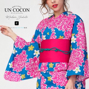 Kimono/Yukata Pink Floral Pattern Ladies' Retro