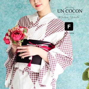 Kimono/Yukata Houndstooth Pattern Retro Ladies