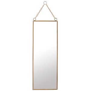 Poth Living Hanging Mirror Long Gold