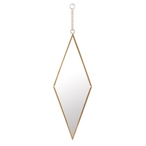 Poth Living Hanging Mirror Diamond Gold
