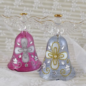"Glass Figurine Object" Happy Angel Objects and Ornaments Ornament