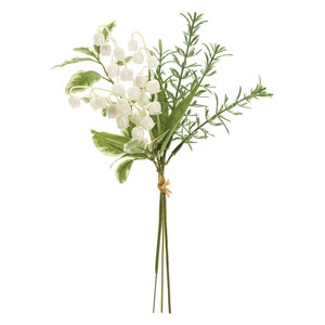 【セール品】MAGIQ　グリーノすずらんブーケ　ホワイト　　造花　花束