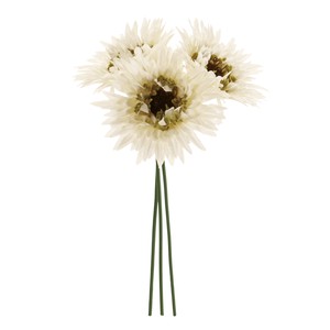 【セール品】MAGIQ　ナナガーベラピック　クリームホワイト　　造花　フラワーピック