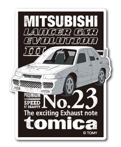 大人トミカステッカー mitsubishi lancer gsr evolution3 トミカ TOMICA 車 Mサイズ LCS850 2020新作