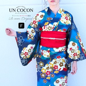 Kimono/Yukata Navy White Ladies